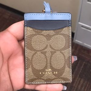 Coach lanyard & ID holder